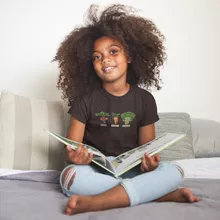 Son Goku Girls Kids T-shirt “Son Goku, Raditz and Broly” – Dragon Ball Z parody