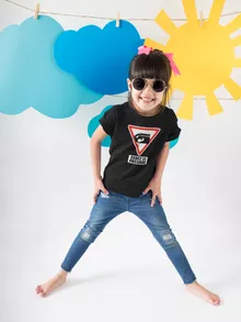 T-shirt Enfant Fille Bill Ball « Cédez le passage ! » – Parodie Mario Kart