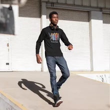 T-Shirt à manches longues Eddard « La Famille Stark au complet ! » – Parodie Iron Man