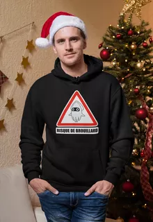 Sweat à capuche Poulba « Risque de Brouillard ! » – Parodie Mario Kart