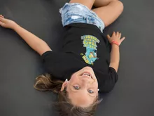 T-shirt Enfant Fille Bob « Eponge pressée... » – Parodie Bob l'éponge