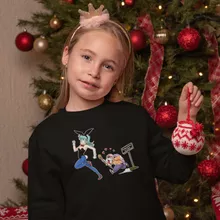 Master Roshi Kids Sweater “Master Roshi and Bulma” – Dragon Ball parody