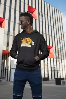 Sweat à capuche Natsu « Allumer le Feu !! » – Parodie Fairy Tail
