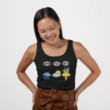 Son-Goku Damen T-shirt Tank top “Son-Goku und Pikachu” – Parodie auf Pokémon