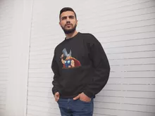 Thor Lustiges Schwarz Pullover - Thor (Thor Parodie signiert OKIWOKI - Hochwertiges Pullover - Ref : 498)