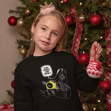 Pull Enfant Dark Vador « A vos ordres, mon Mètre... !! » – Parodie Star Wars