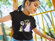 Maglietta per bambine e ragazze il Dio di Namecc “il Dio di Namecc e Yoda” – Parodia dei Star Wars