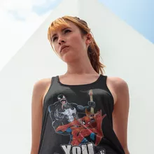 Débardeur Femme « You Rock !! » – Parodie Spider-Man