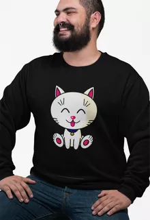 Pull « Kawaii Baby Cat (blanc) » – Parodie Kawaii Baby Cats