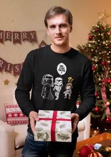 T-Shirt à manches longues Dark Vador « Luke...Je suis ton père !! » – Parodie Star Wars