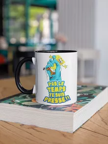 Mug Bob « Eponge pressée... » – Parodie Bob l'éponge