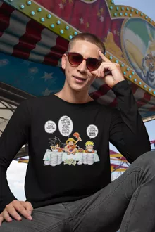 Son Goku Long Sleeve Top “Son Goku, Naruto and Luffy” – Naruto parody