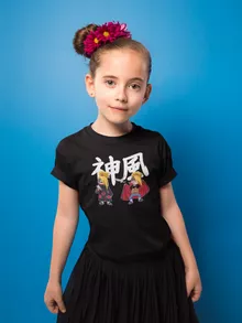 Flickor barnens T-shirts – Parodi Naruto