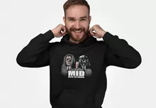 Camisola com capuz Darth Vader “Darth Vader e Palpatine X MIB: Homens de Negro” – Guerra das Estrelas de parodia
