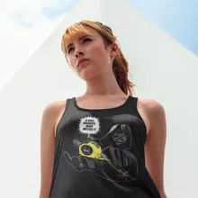 Débardeur Femme Dark Vador « A vos ordres, mon Mètre... !! » – Parodie Star Wars