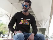 T-Shirt à manches longues Bowser « C'est l'plombier ! » – Parodie Super Mario