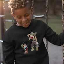 Lysop Kinder Pullover “Lysop und Pinocchio” – Parodie auf One Piece