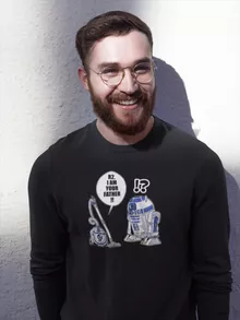 R2-D2 Pullover – Parodie auf Star Wars