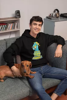 Sweat à capuche Bob « Eponge pressée... » – Parodie Bob l'éponge