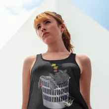 Débardeur Femme Krokmou « J'peux pas... J'ai trop la flemme ! » – Parodie Dragons