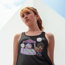 Débardeur Femme Seiya « Réparations Tous Métaux ! » – Parodie Saint Seiya