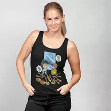 Dragon Shiryu Women's Tank Top “Dragon Shiryu and Libra Dohko” – Knights of the Zodiac - Saint Seiya parody