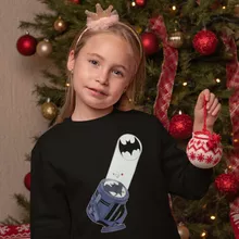 Kinder Pullover “Bat-Signal” – Parodie auf Batman