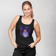 Camisola de alças Mulher O Principezinho Vegeta – Dragon Ball Z de parodia
