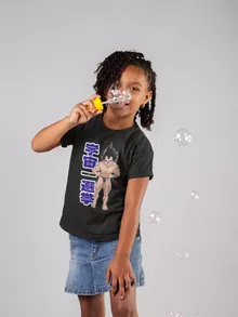 T-shirt Enfant Fille Végéta « Mister Univers Candidat N° 25 » – Parodie Dragon Ball Z