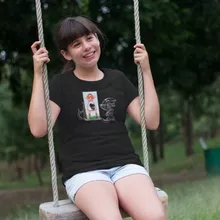 Mädchen Kinder T-Shirt – Parodie auf Alien