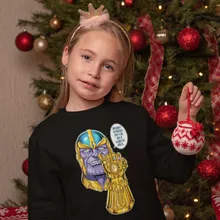 Pull Enfant « Une menace (pas) très sérieuse... » – Parodie Thanos