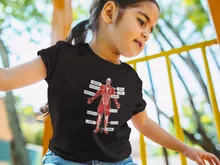 Colossal Titan Girls Kids T-shirt – Attack on Titan parody