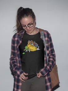 T-shirt de mulher Link – Zelda de parodia