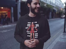 Sweat à capuche Le Titan Colossal « Titanatomie colossale... » – Parodie L'attaque des Titans