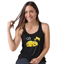 Débardeur Femme Pikachu « Batterie à plat ! » – Parodie Pokémon