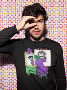 Pull Le Joker « Drôle d'Autoportrait » – Parodie Batman