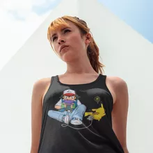 Pikachu Women's Tank Top “Pikachu and Ash Ketchum” – Pokémon parody