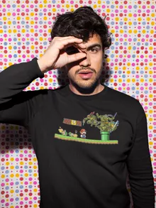 Donatello Sweater “Donatello,Leonardo,Raphael, Michelangelo and Mario” – Super Mario parody