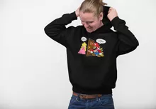 Sweat à capuche Bowser « C'est l'plombier ! » – Parodie Super Mario