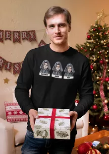 Palpatine Langarm T-Shirt “Palpatine aka Darth Sidious” – Parodie auf Star Wars