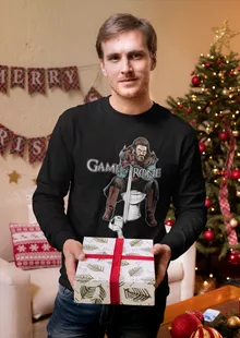 T-Shirt à manches longues Eddard Stark « Game Of Trone... Euh... » – Parodie Game of Thrones