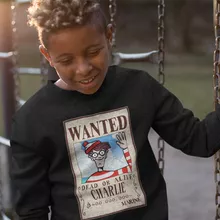 Pull Enfant Charlie « Mystérieux Wanted » – Parodie Où est Charlie