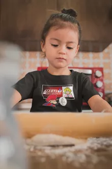 T-shirt Enfant Fille Mario « Alerte enlèvement... » – Parodie Super Mario