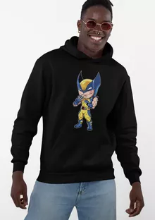 Sudadera con capucha Logan “Logan aka Wolverine” – Parodia de Wolverine