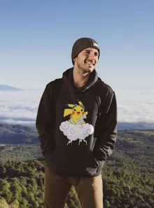 Sudadera con capucha Pikachu “Pikachu y Zeus” – Parodia de Pokémon