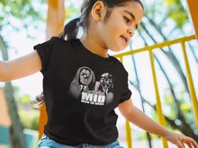 T-shirts crianças raparigas Darth Vader “Darth Vader e Palpatine X MIB: Homens de Negro” – Guerra das Estrelas de parodia