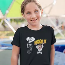 T-shirt Enfant Fille Luke Skywalker « Luke Life Episode I : Un père qui craint » – Parodie Star Wars