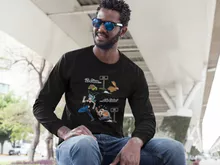 T-Shirt à manches longues Tortue Géniale « De La Fontaine à Toriyama.... » – Parodie Dragon Ball