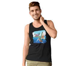 Camisola de alças homens Link “Link e Casa do Kame” – Zelda de parodia