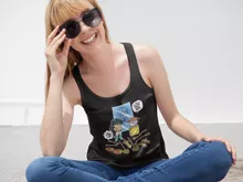 Dragon Shiryu Women's Tank Top “Dragon Shiryu and Libra Dohko” – Knights of the Zodiac - Saint Seiya parody